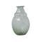 Hello Honey® 9.75" Clear & Light Green Round Serene Glass Vase